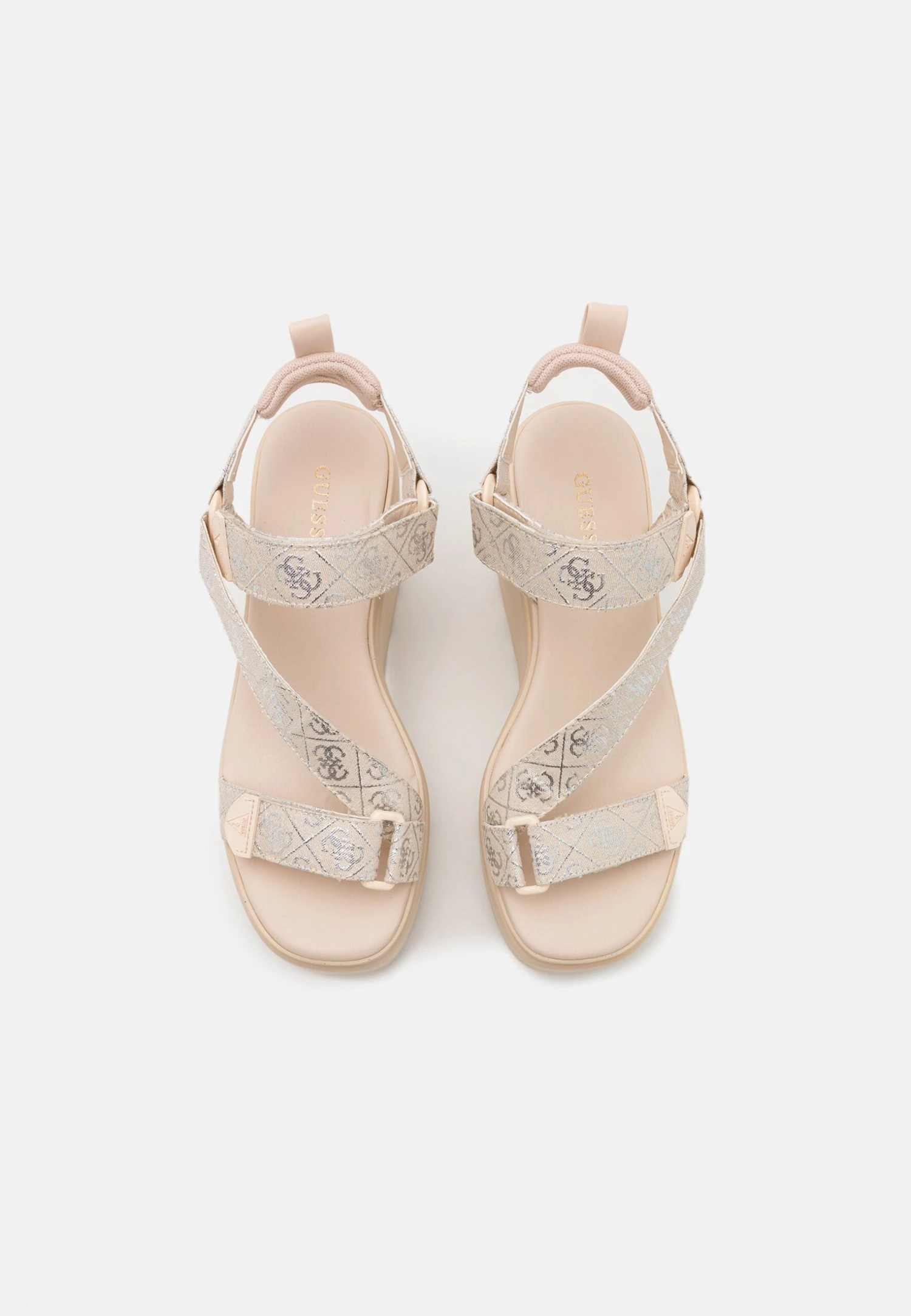 Guess Ocilia - Sandalen Met Plateauzool - Beige/Silver - Afbeelding 8