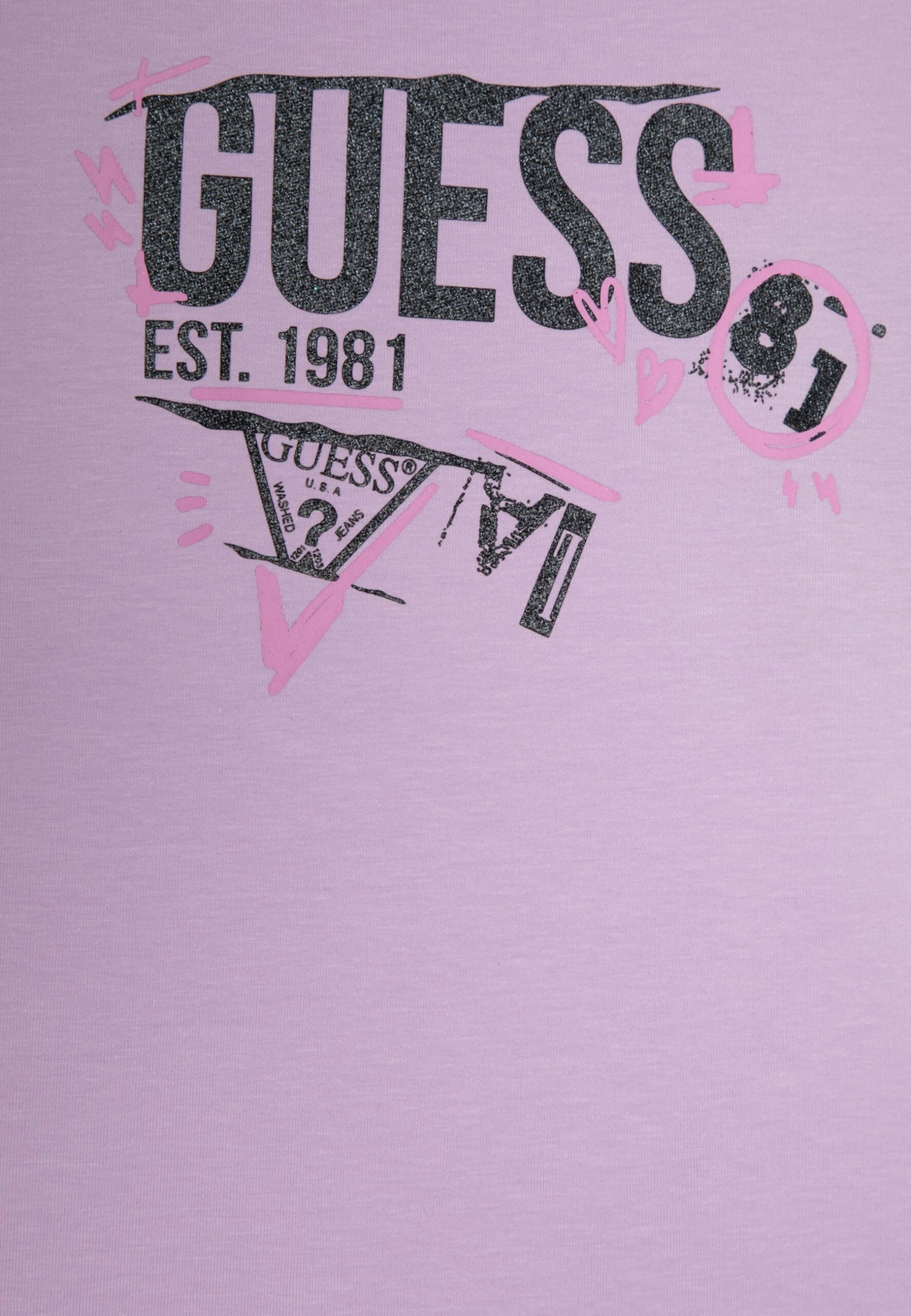 Guess Junior - T-Shirt Print - Lilla Flower - Afbeelding 3