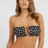Guess Mit Blumenprint - Bikinitop - Schwarz