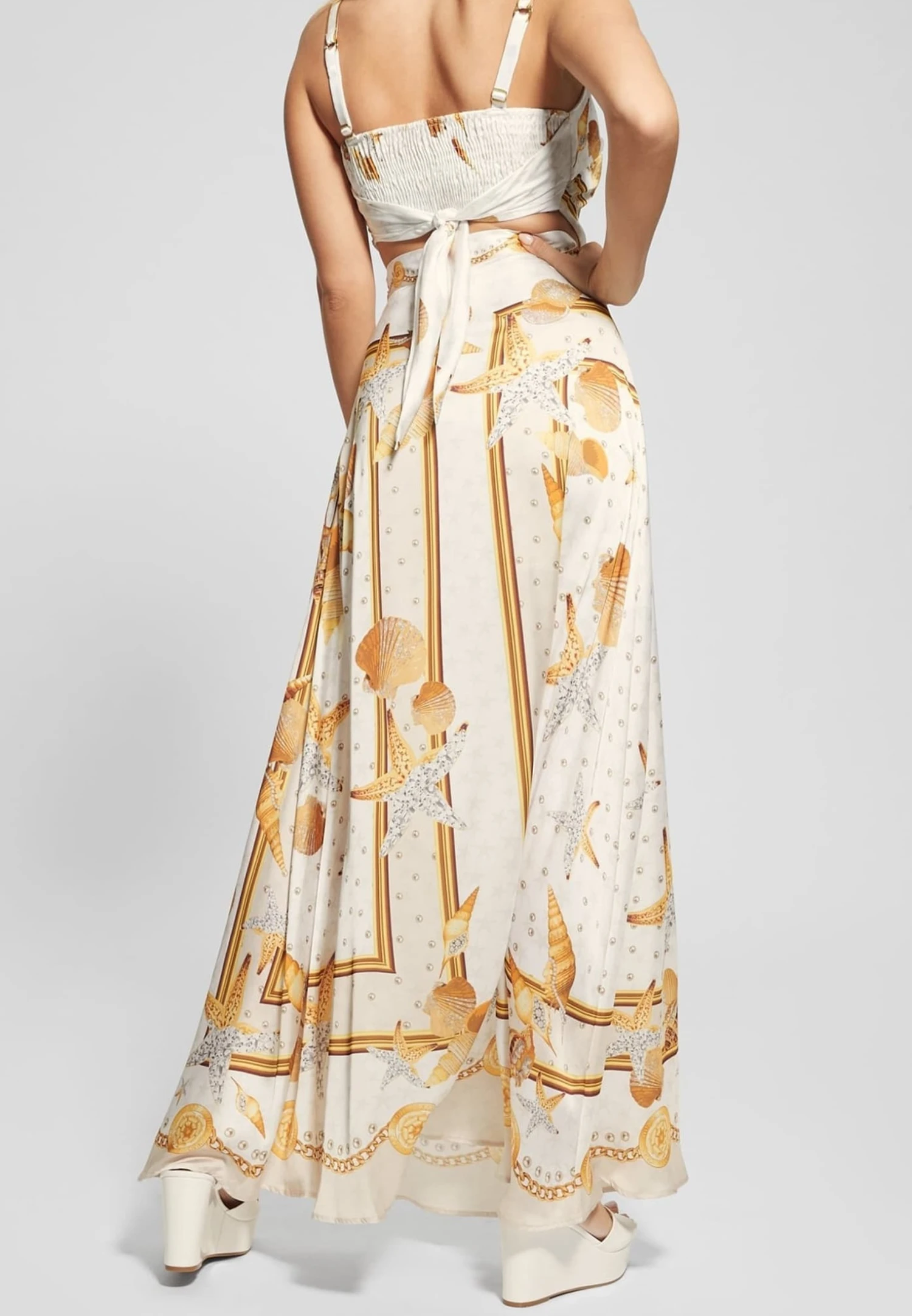 Guess Mit Barock-Print - Wikkelrok - Gemustert Multicolor - Afbeelding 3