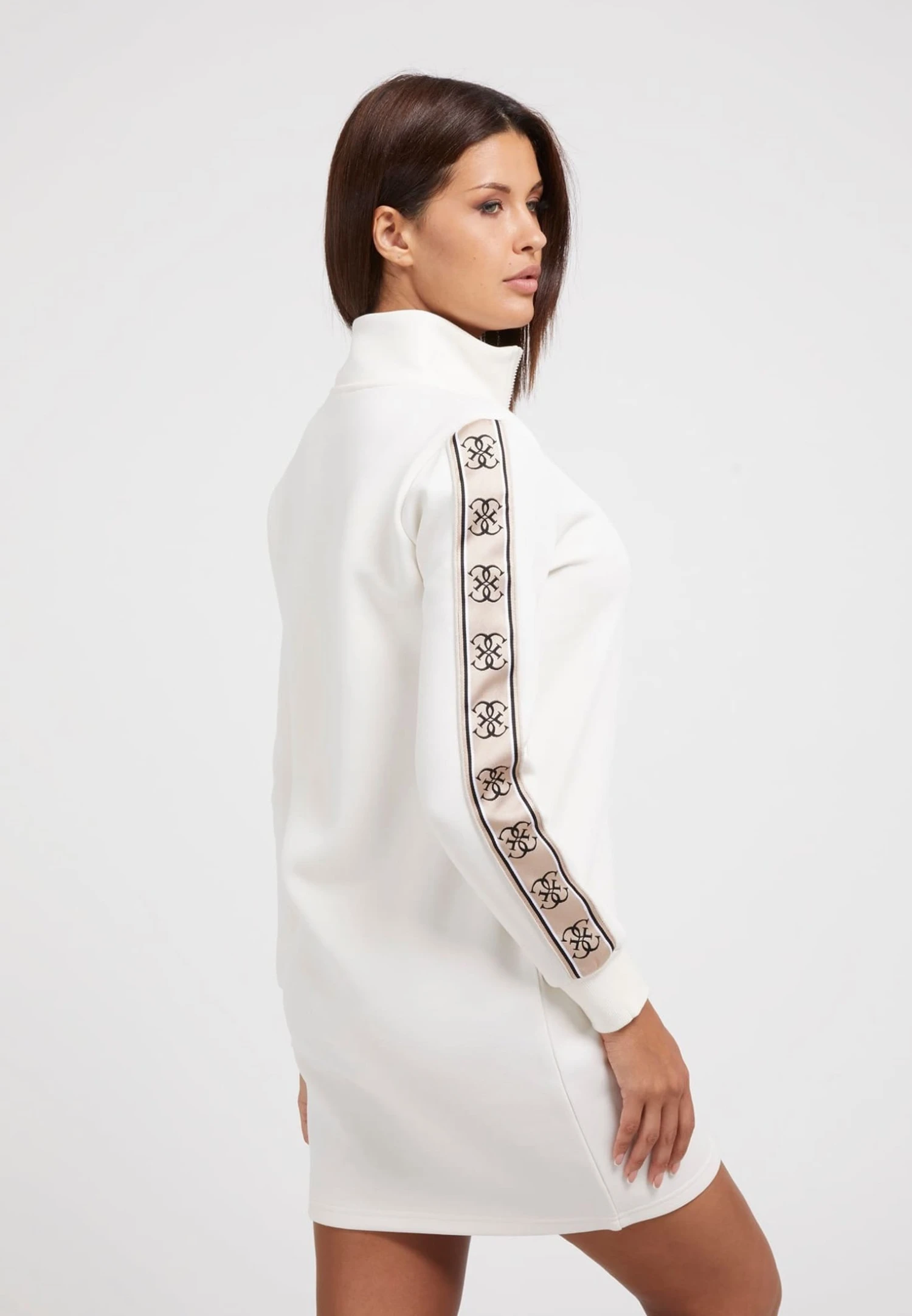 Guess Mit Seitlichem Logo - Jurk - Bianco - Afbeelding 3