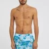 Guess Mit Allover-Print - Zwemshorts - Mehrfarbig/ Grundton Blau