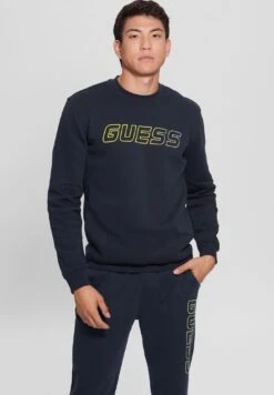 Guess Mit Frontlogo - Sweater - Blau