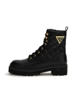 Guess Badae Steppung - Enkellaarsjes Met Plateauzool - Schwarz