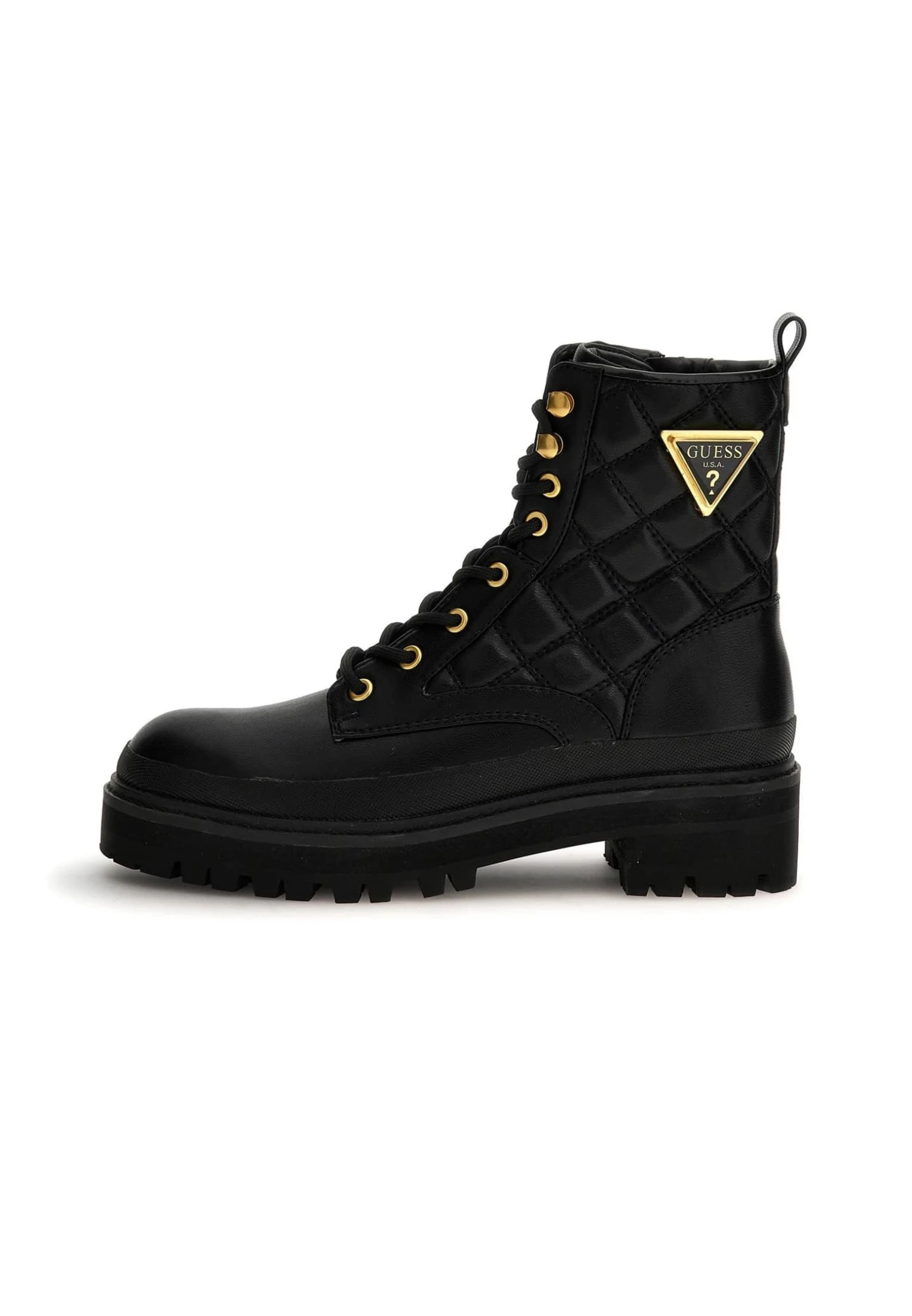 Guess Badae Steppung - Enkellaarsjes Met Plateauzool - Schwarz