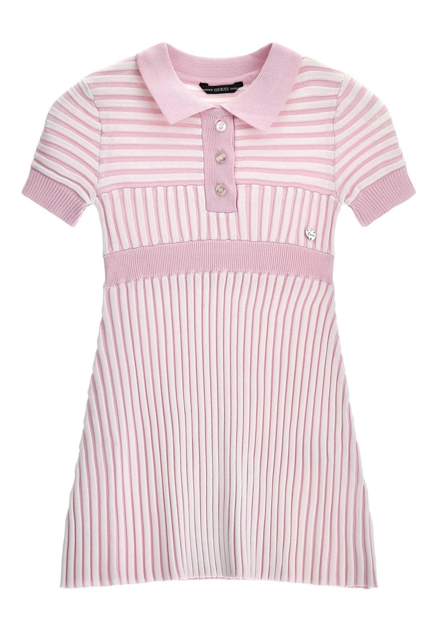 Guess Mit Prägestreifen - Gebreide Jurk - Rose