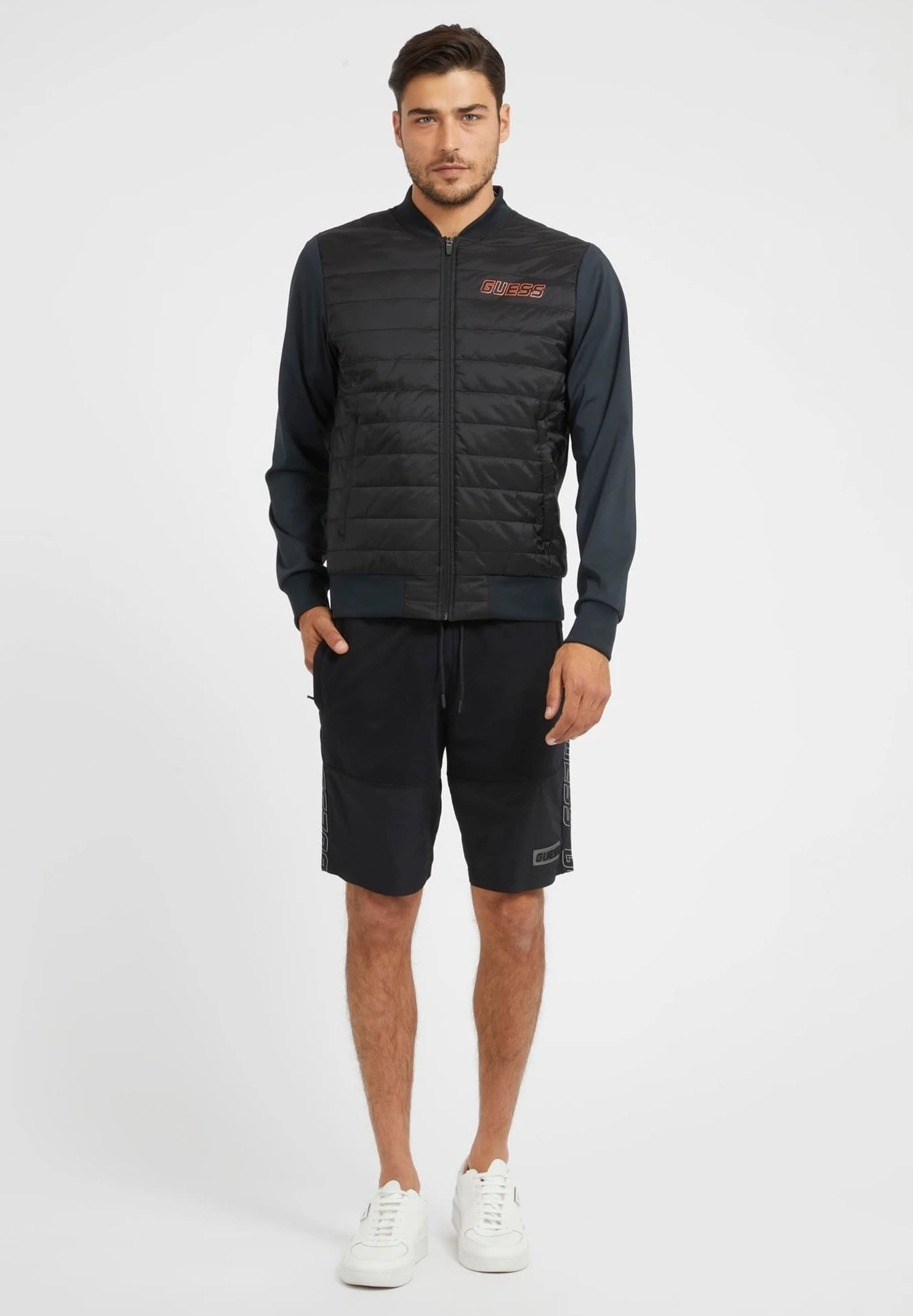 Guess Wattierte- Bomberjacks - Schwarz - Afbeelding 2