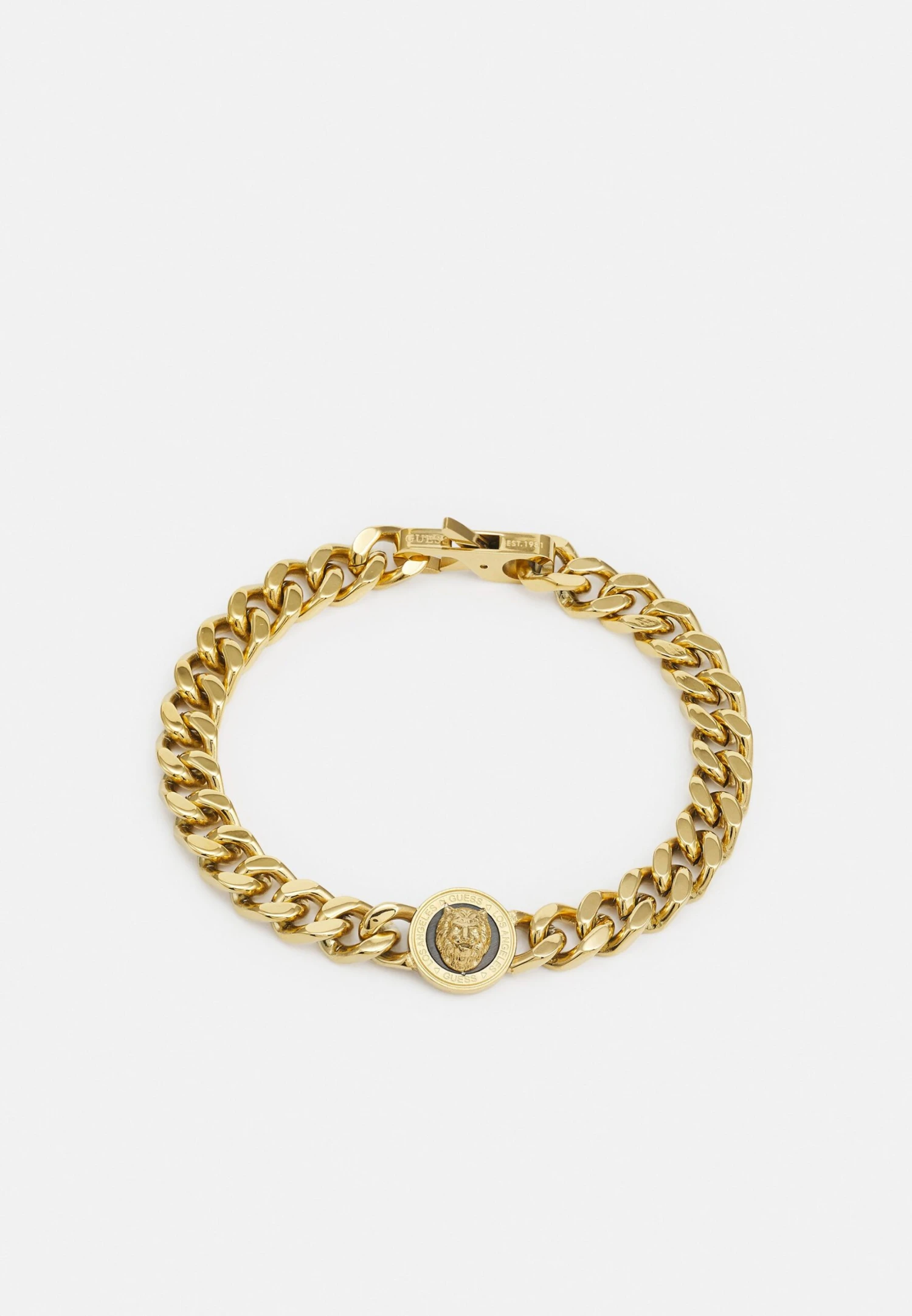 Guess Lion Coin Unisex - Armband - Yellow Gold-Coloured/Black - Afbeelding 2