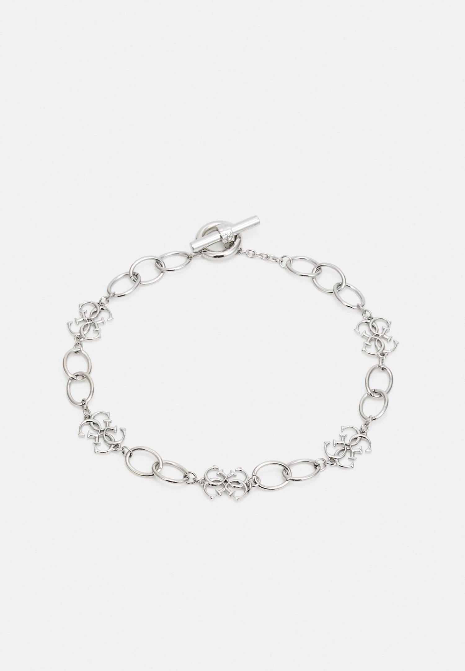 Guess 16 T-Bar 20Mm 4G Logo Yg - Ketting - Silver-Coloured