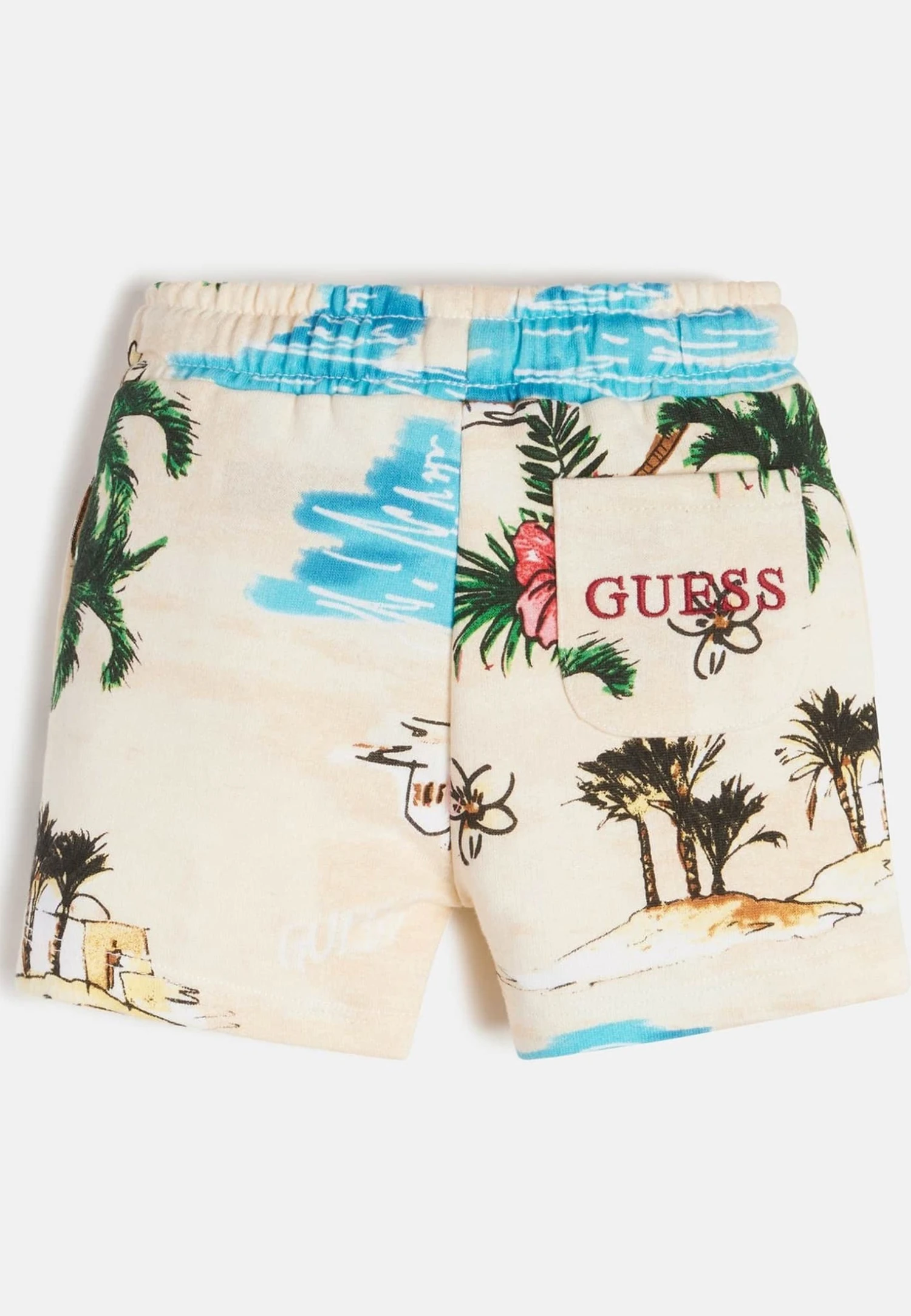 Guess Active Con Stampa All Over - Shorts - Beige Multi - Afbeelding 2