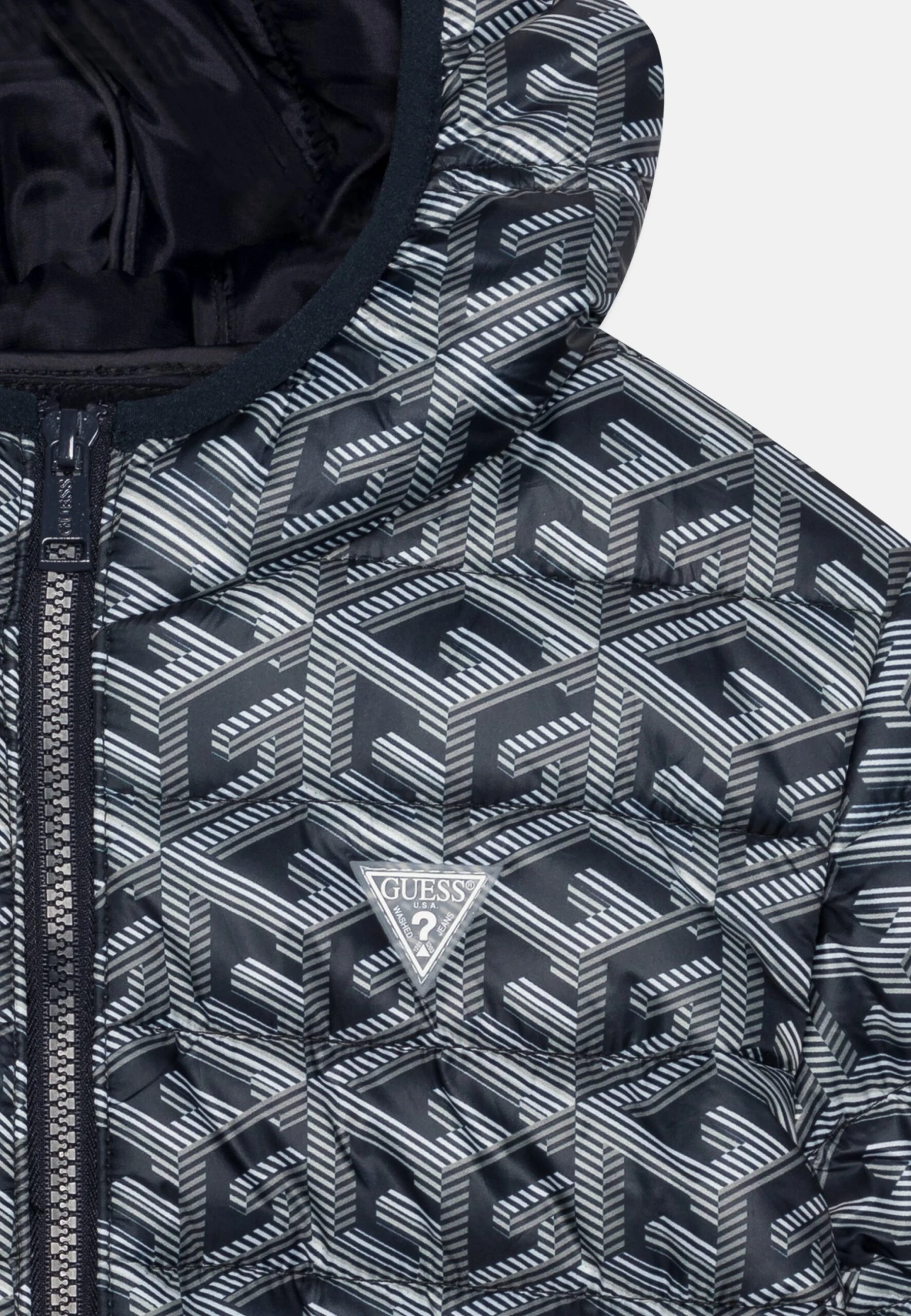 Guess JuniorHooded Zip - Winterjas - Blue Combo - Afbeelding 3