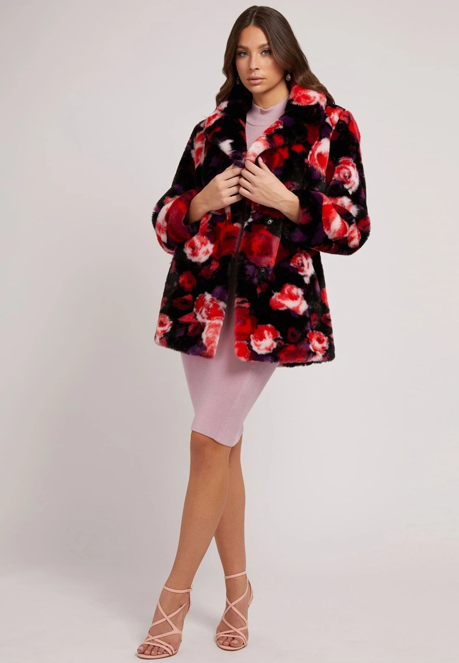 Guess Jacquard - Winterjas - Blumenmuster - Afbeelding 2