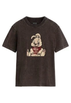 Guess Mit Graffiti Print - T-Shirt Print - Brown
