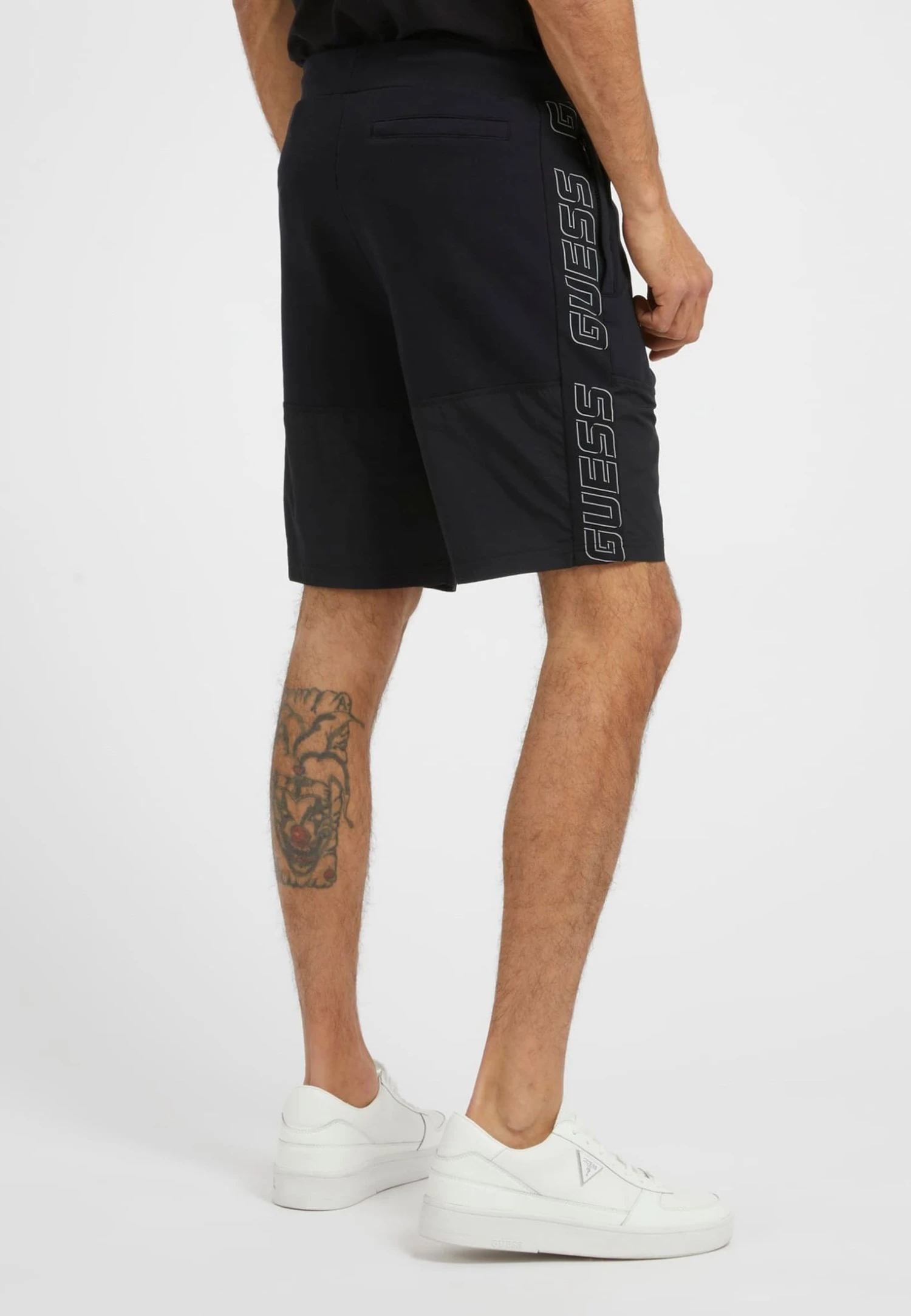 Guess Mit Seitlichem Logostreifen - Shorts - Schwarz - Afbeelding 3