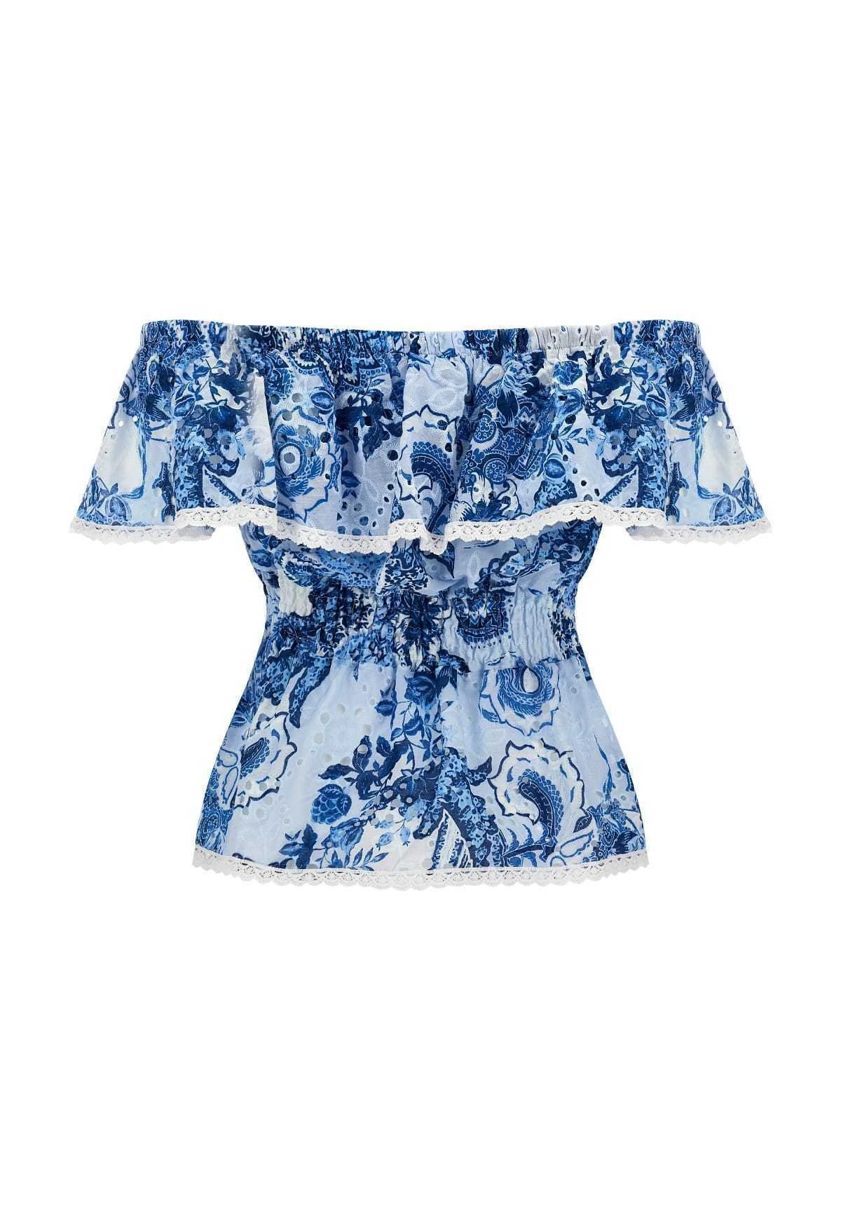 Guess Blouse - White Blue - Afbeelding 2