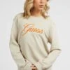 Guess Mit Gesticktem Logo - Sweater - Beige