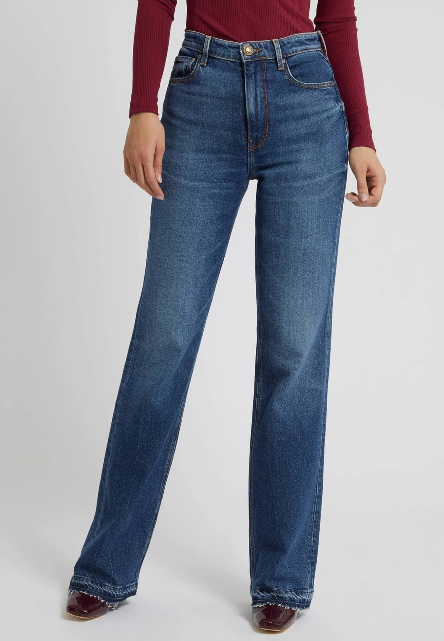 Guess Straight Fit - Straight Leg Jeans - Blau