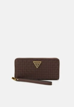 Guess Lisbet Large Zip Around - Portemonnee - Mahogany