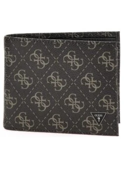 Guess Vezzola Smart Billfold W Cp - Portemonnee - Dark Black