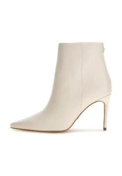 Guess Richer- Enkellaarsjes Met Hoge Hak - Creme