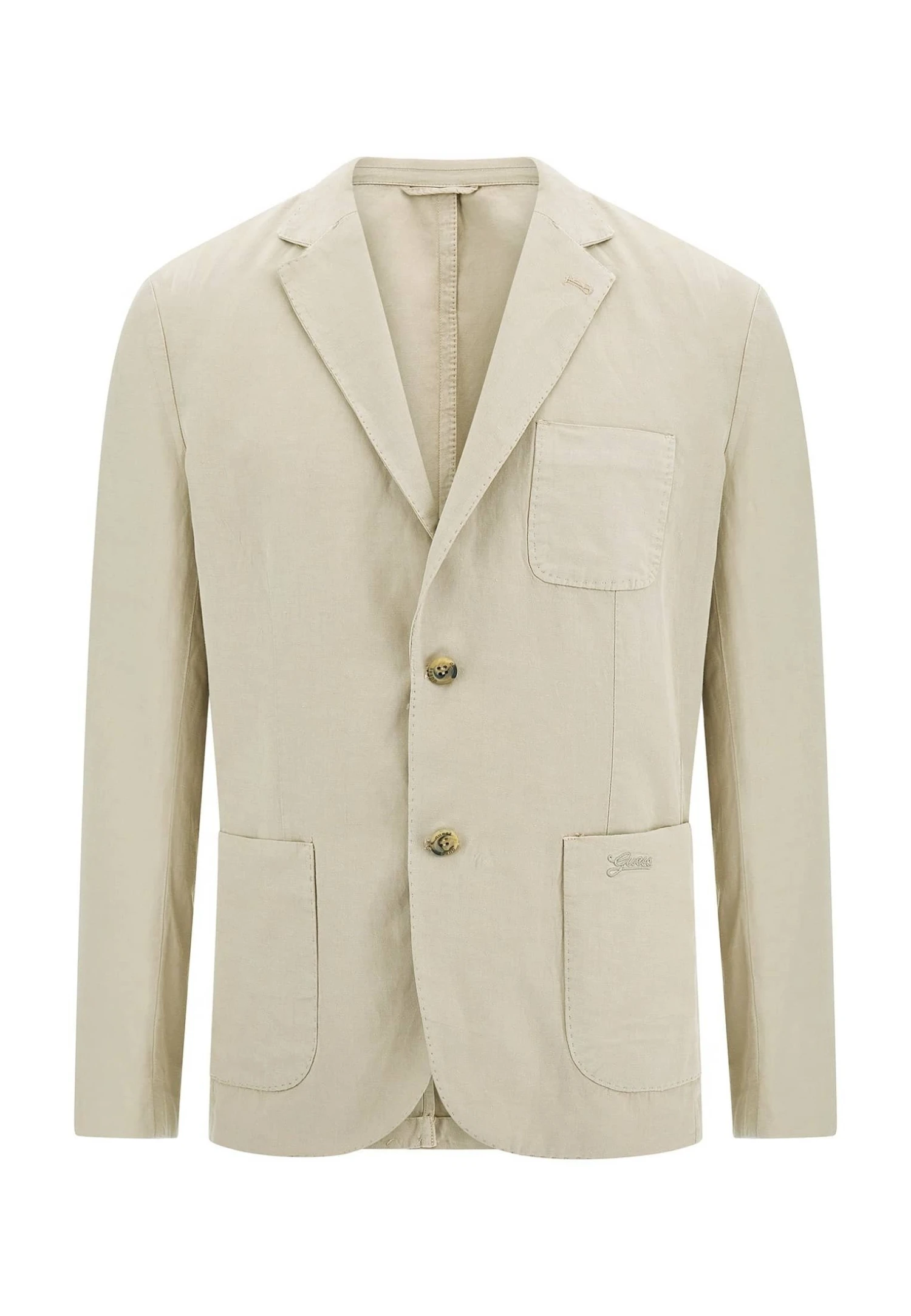 Guess Mit Seitlicher Logostickerei - Blazer - Beige - Afbeelding 4