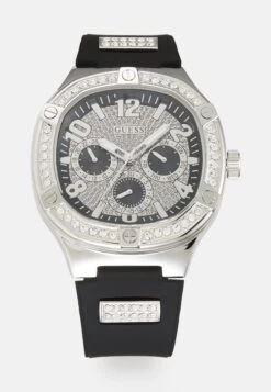 Guess Duke - Chronograaf - Black Glitz/Silver Tone