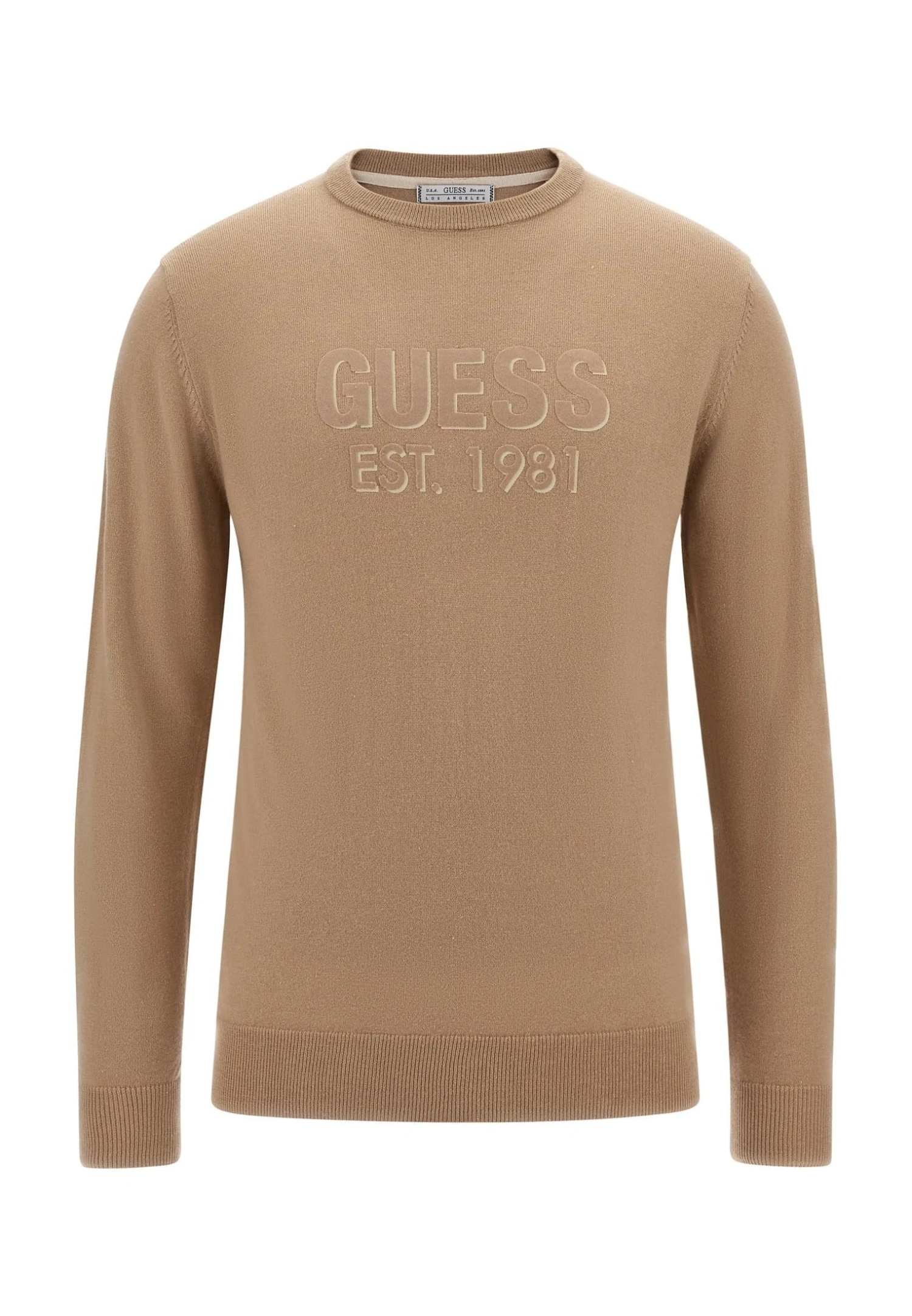 Guess Frontlogo - Trui - Beige - Afbeelding 4