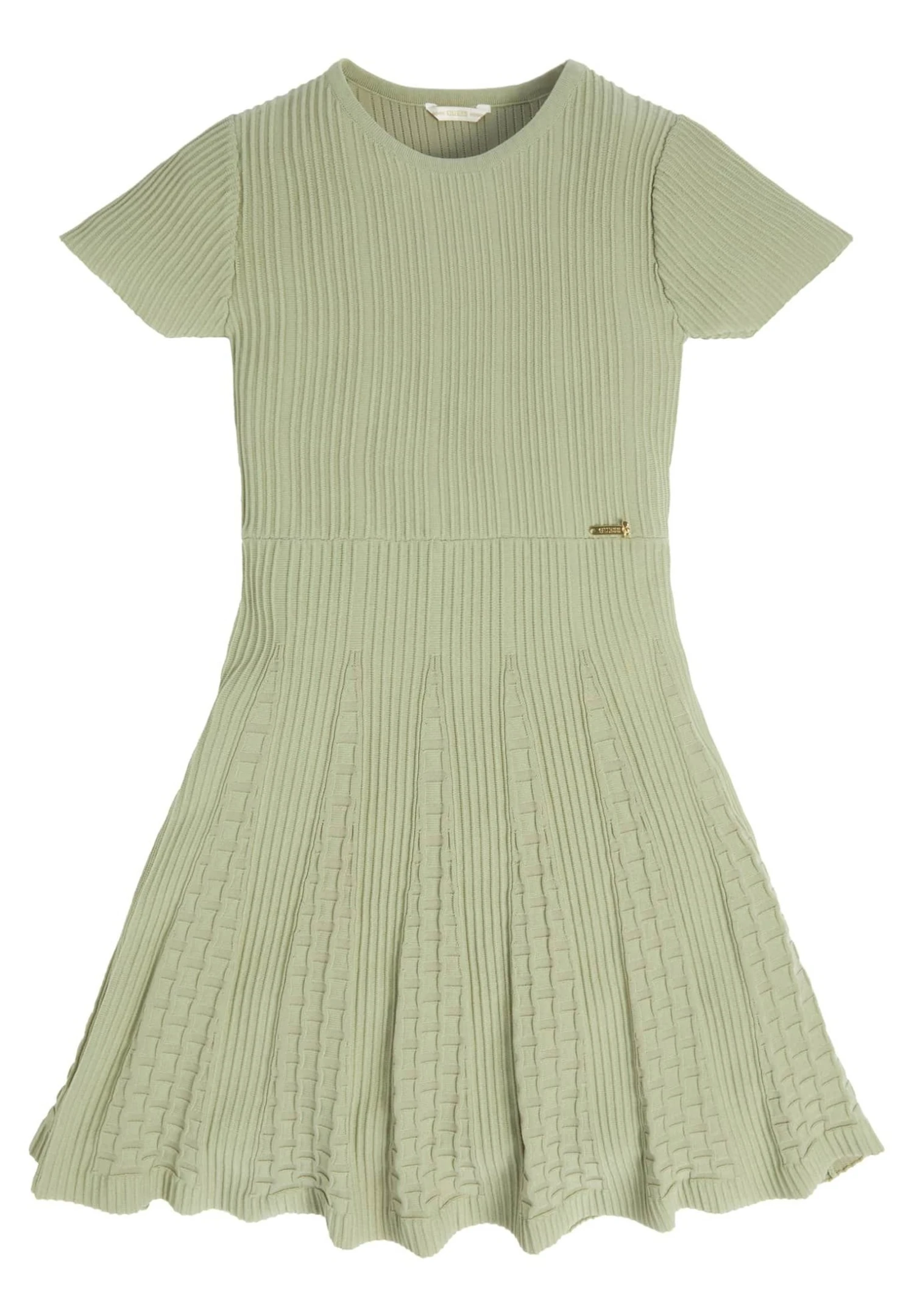 Guess Falten - Gebreide Jurk - Hellgrün