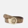 Guess Noelle Reversible Pant Belt - Riem - Latte Logo