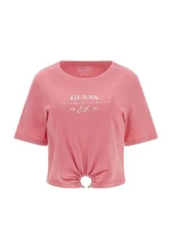 Guess Vestibilità Relaxed - T-Shirt Basic - Dunkelrosa