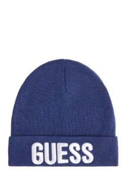 Guess Hat With Logo Unisex - Muts - Blau