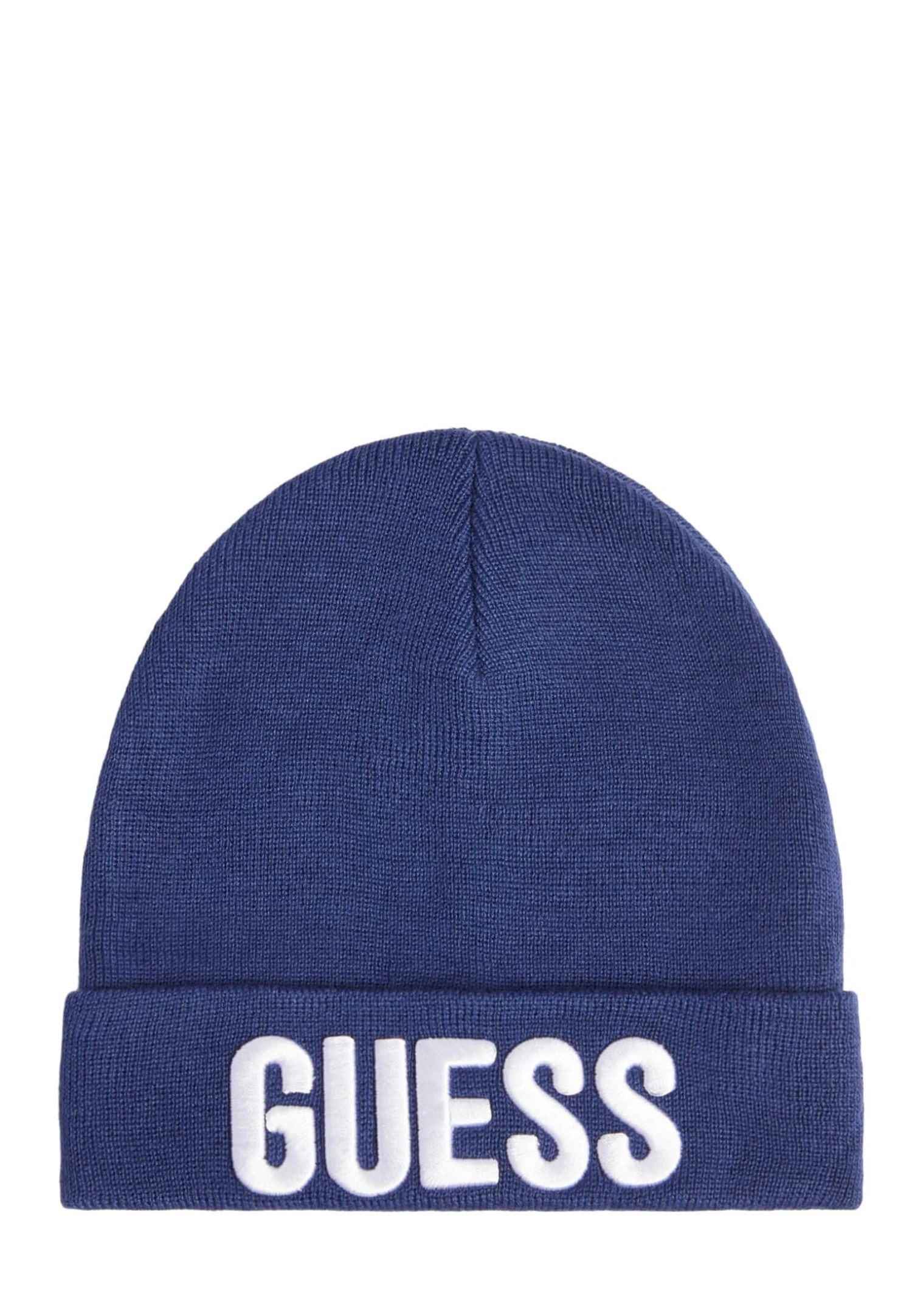 Guess Hat With Logo Unisex - Muts - Blau