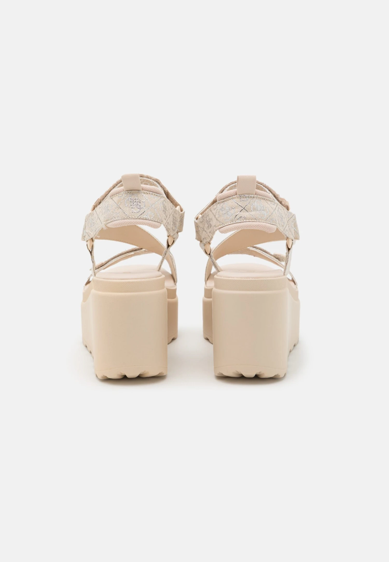 Guess Ocilia - Sandalen Met Plateauzool - Beige/Silver - Afbeelding 6