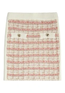 Guess In Tweed-Optik - A-Lijn Rok - Mehrfarbe Rose