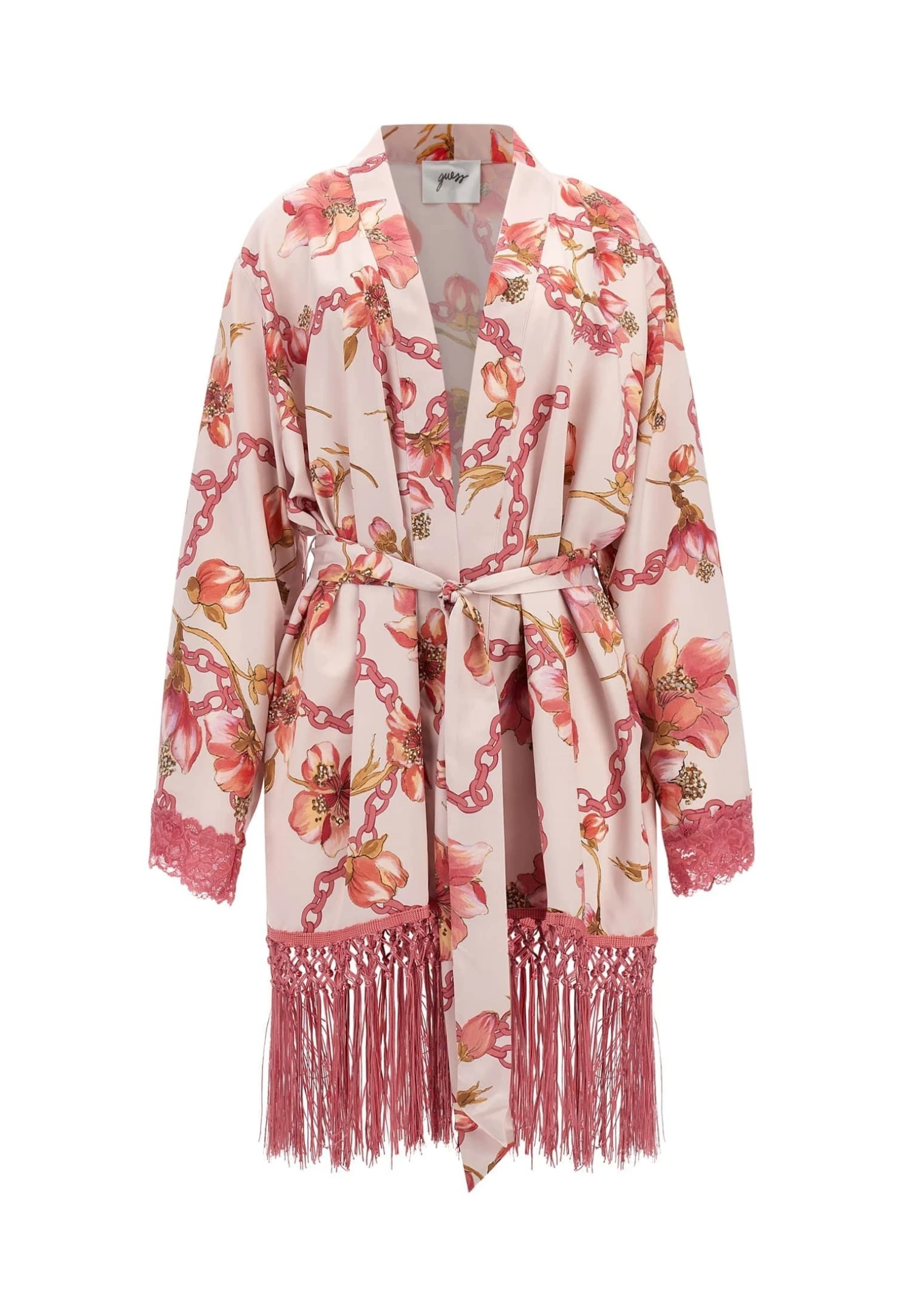 Guess Kimono Mit Blumenprint - Badjas - Blumenmuster Pink - Afbeelding 5