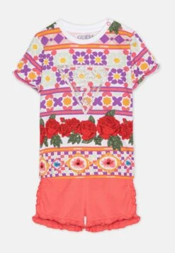 Guess Newborn Set - T-Shirt Print - Red