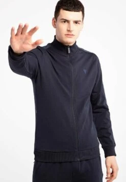 Guess Arlo - Sweater Met Rits - Blue