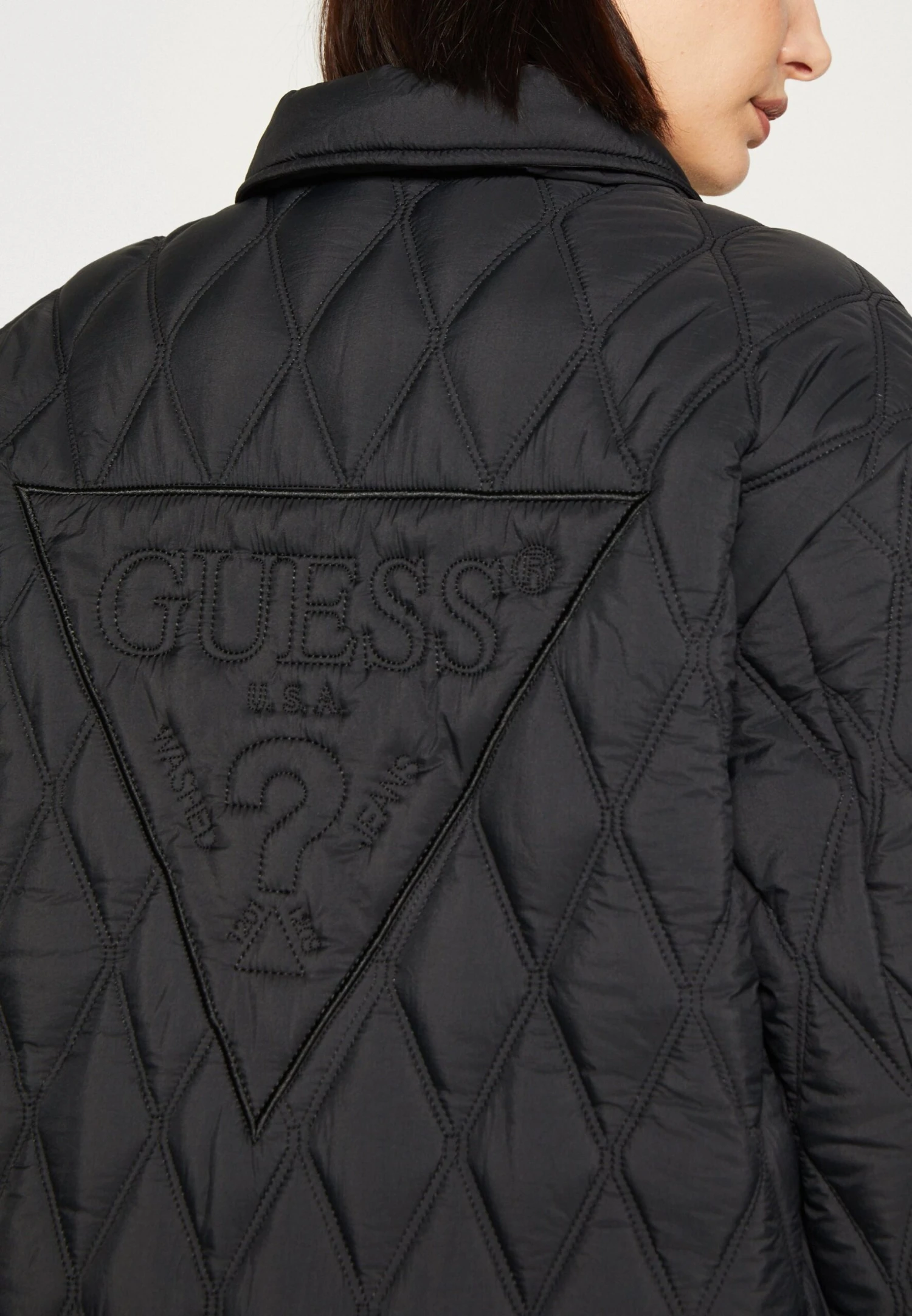 Guess Giorgia Quilted Shaket - Winterjas - Jet Black A996 - Afbeelding 6