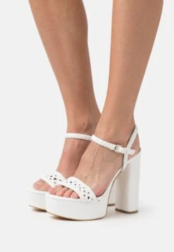 Guess Gabelle - Sandalen Met Hoge Hak - White