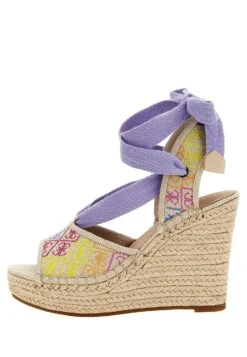 Guess Halona 4G-Logo - Sandalen Met Hoge Hak - Gemustert Multicolor