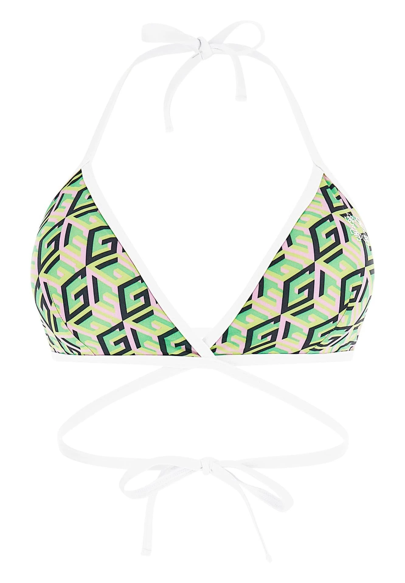 Guess TriangelMit G-Cube-Logo - Bikinitop - Grün - Afbeelding 4