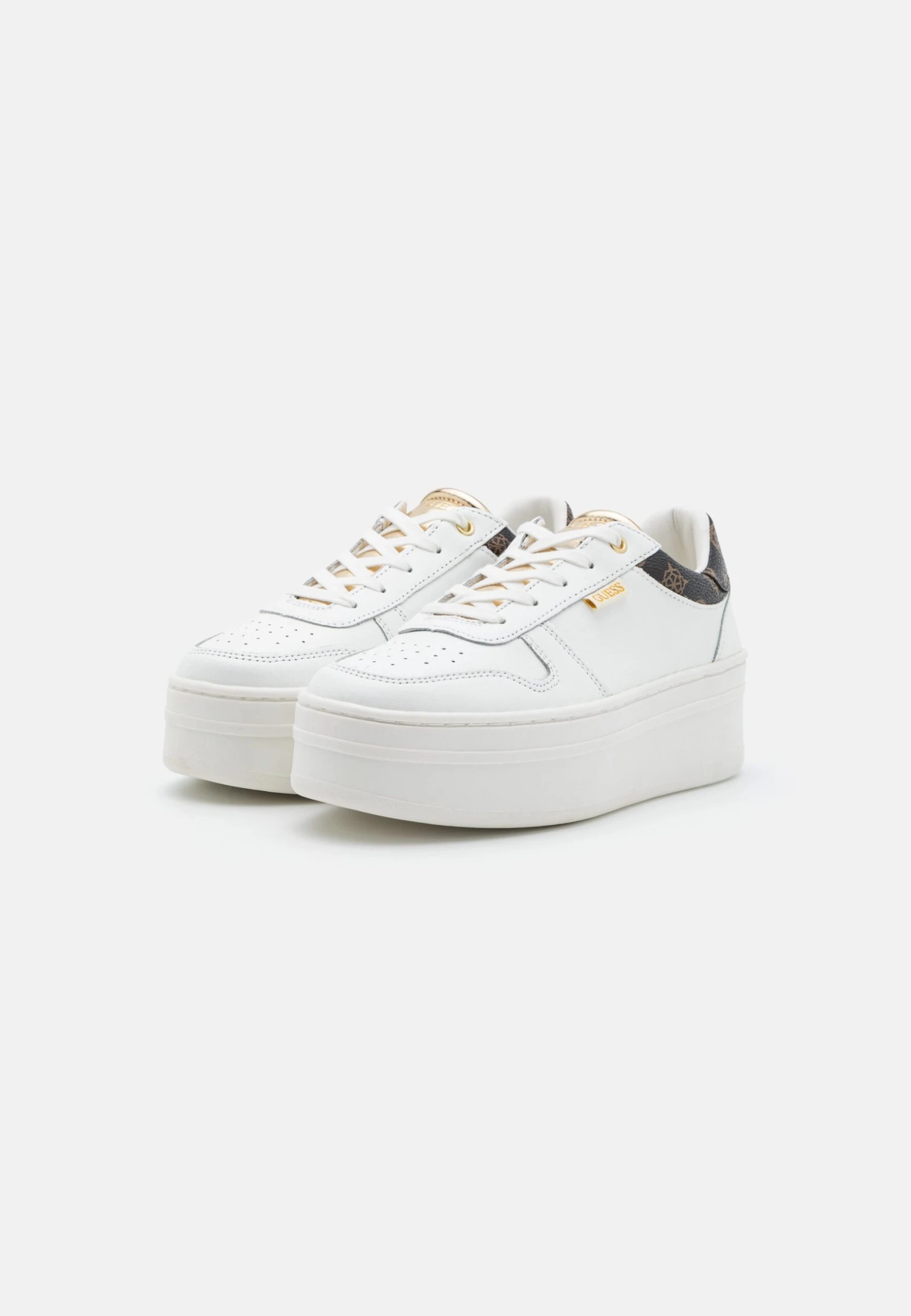 Guess Lifet - Sneakers Laag - White/Dark Brown - Afbeelding 2