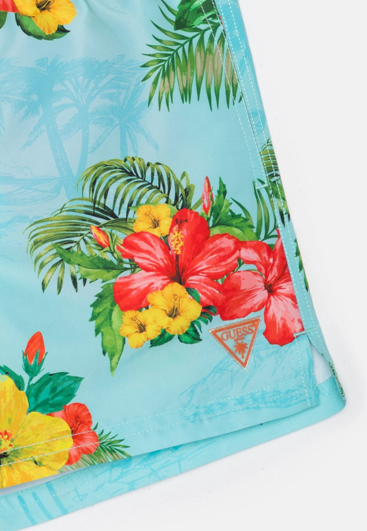 Guess Junior Swimwear Trunk Mini Me - Zwemshorts - Hawaii Ibiscus Blue - Afbeelding 3