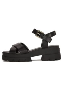 Guess Sandalen Met Plateauzool - Black