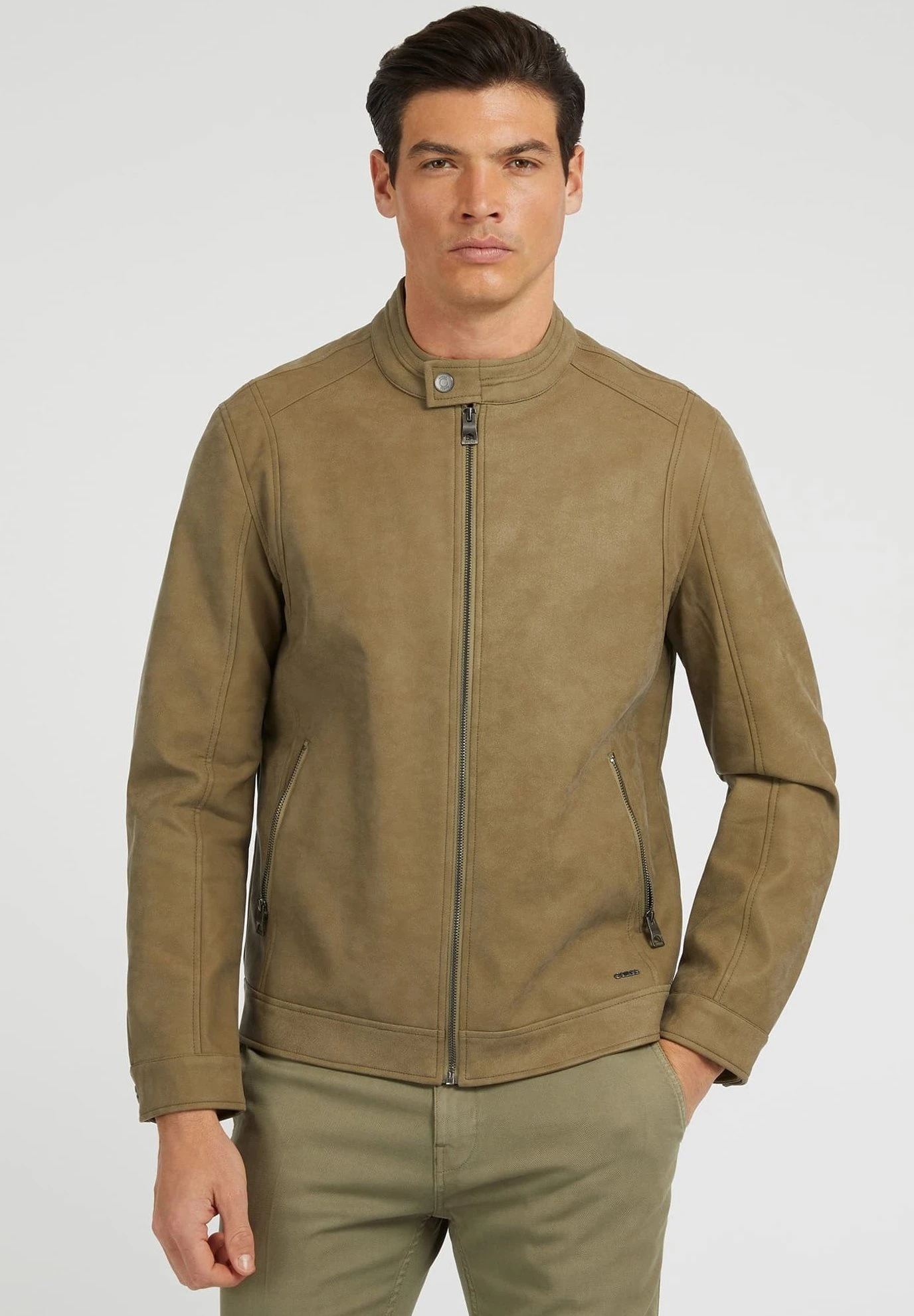 Guess Biker- Imitatieleren Jas - Braun