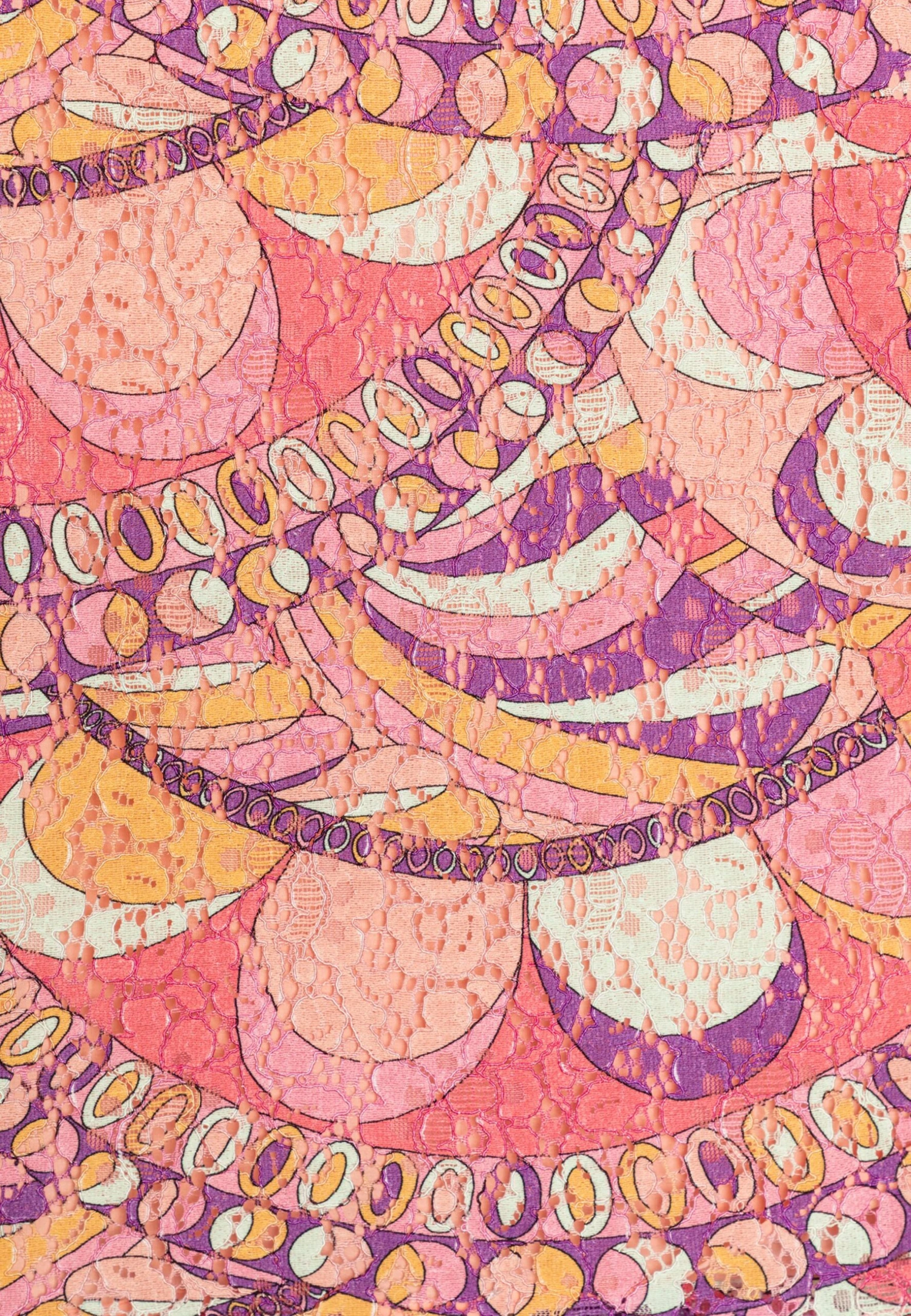 Guess Junior Lace Dress - Cocktailjurk - Orange/Rose - Afbeelding 3