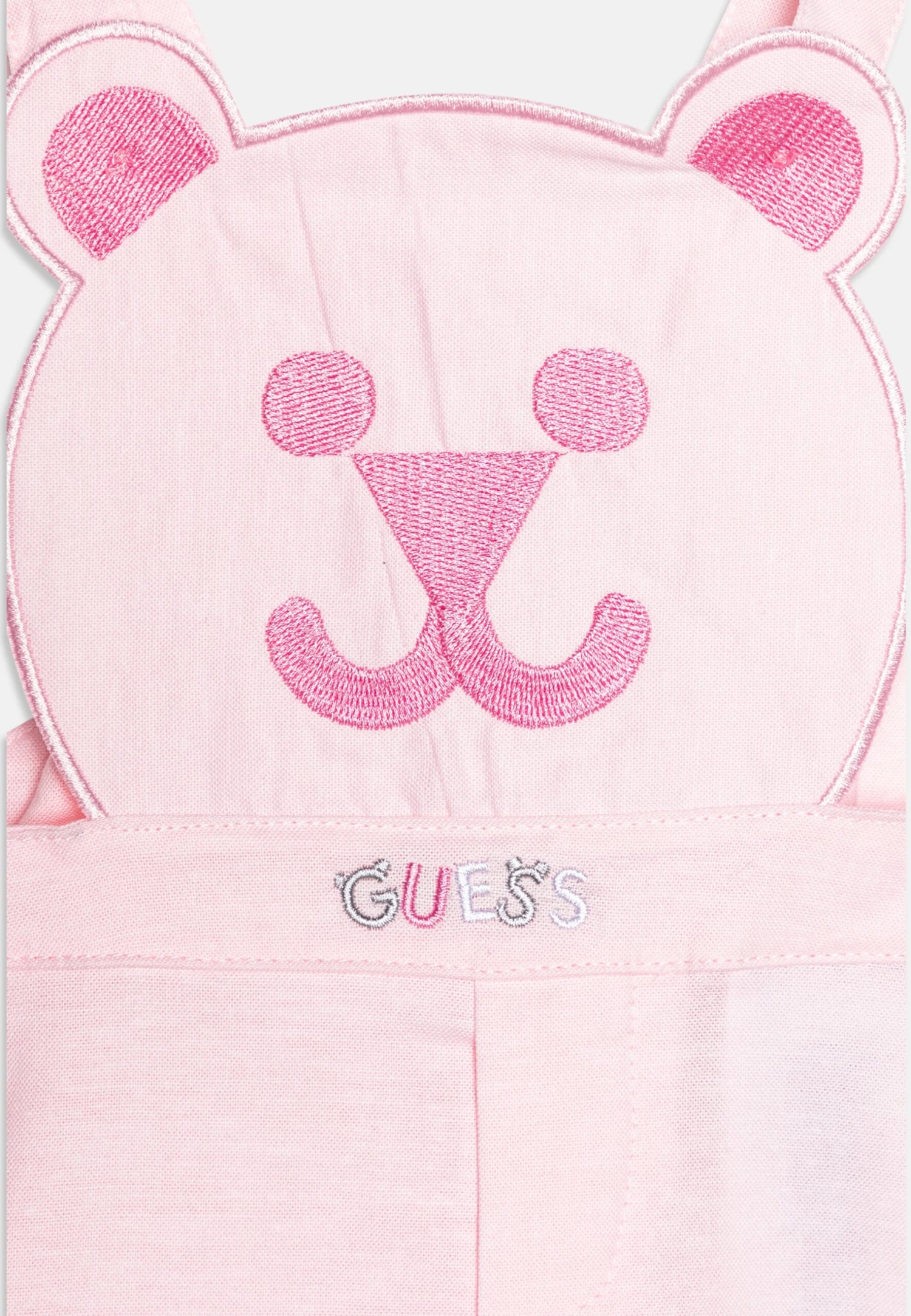 Guess Newborn Oxford Shortall Set - Tuinbroek - Grey - Afbeelding 4