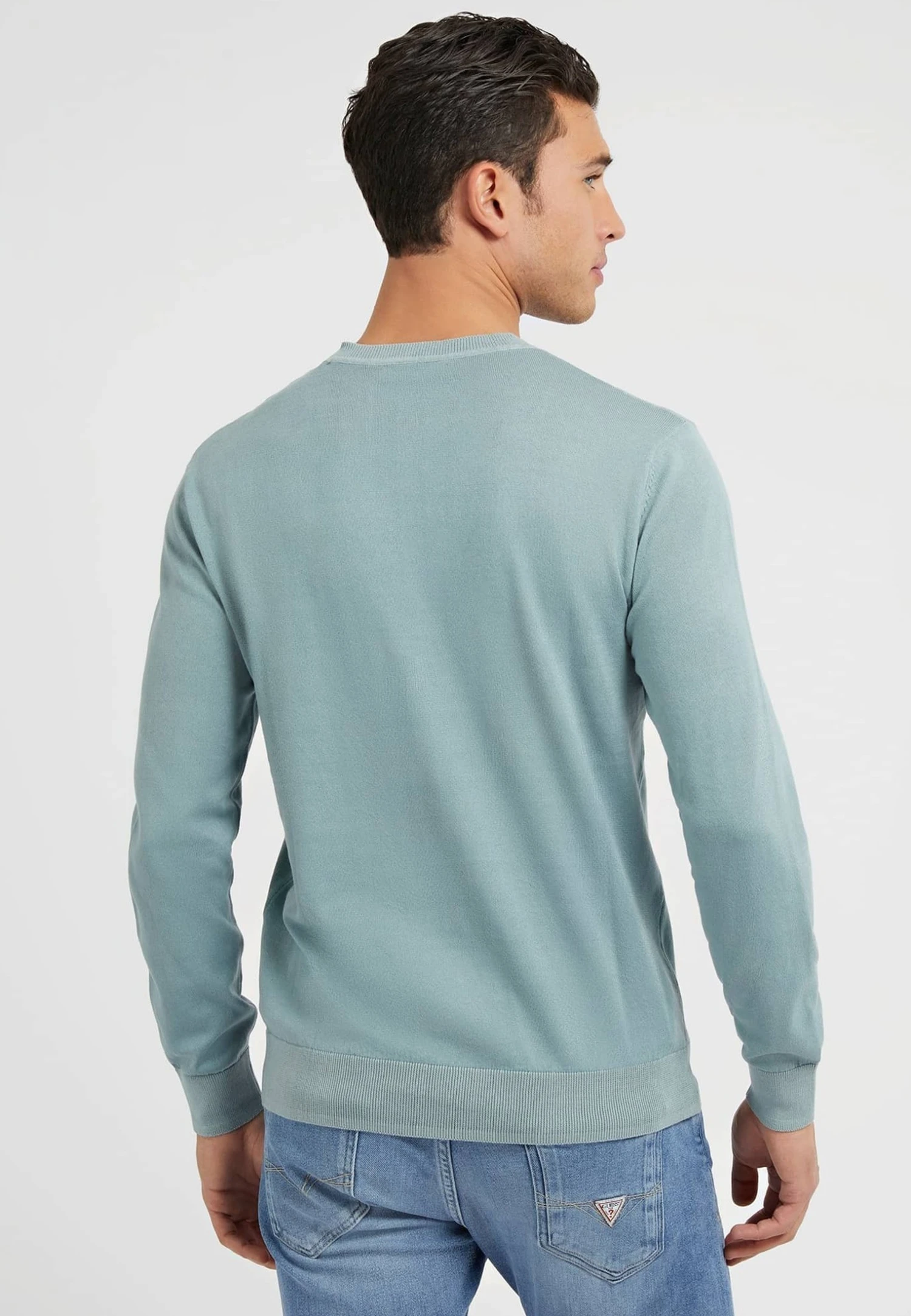 Guess Mit Frontstickerei - Sweater - Hellblau - Afbeelding 3