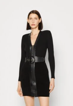 Gio Zipped Dress - Etui-Jurk - Jet Black