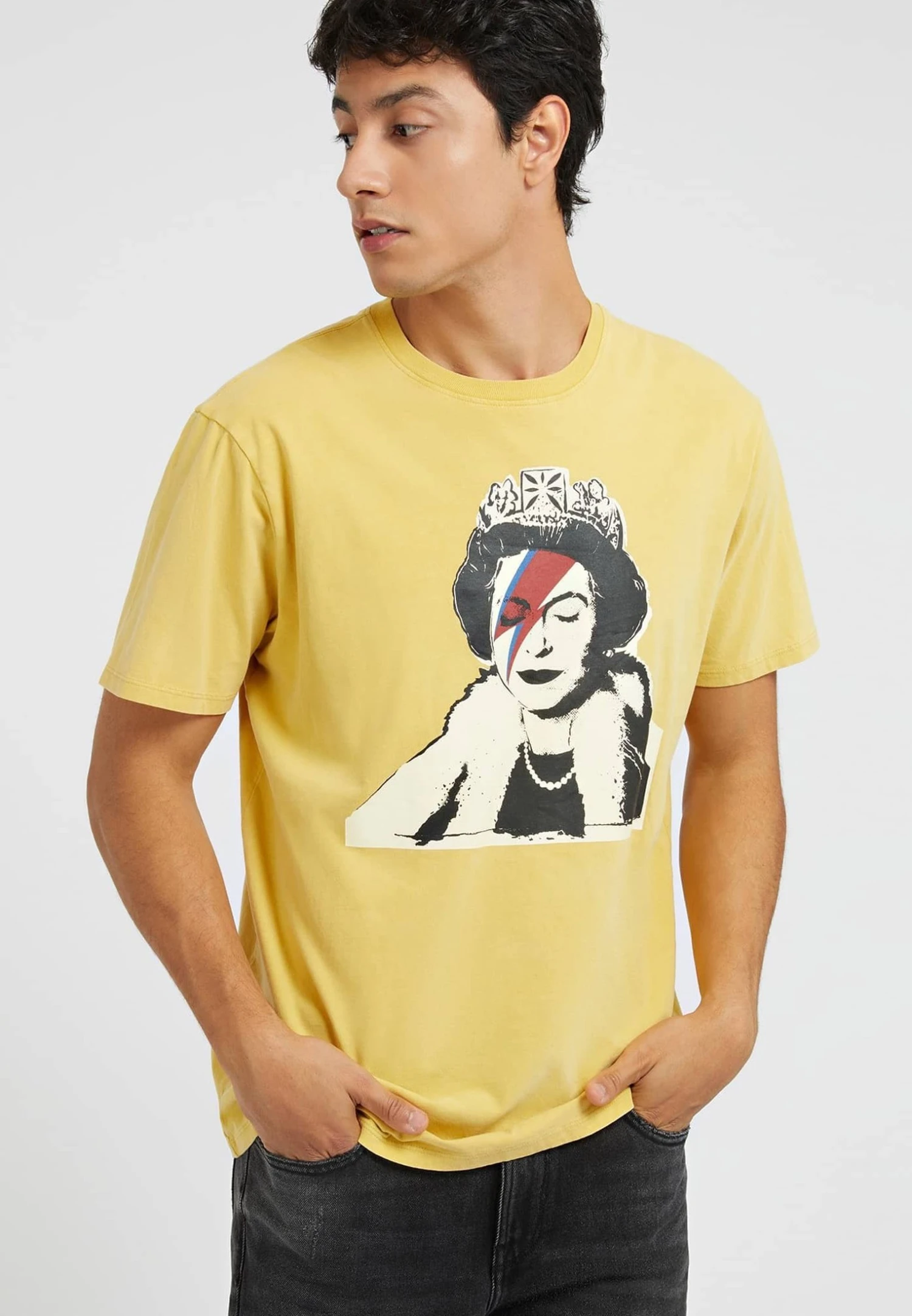 Guess Mit Graffiti-Print - T-Shirt Print - Gelb - Afbeelding 4